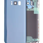 Samsung Galaxy S8 İle Uyumlu (Service Pack) (Mercan Mavisi) Kamera Lensli Arka Kapak Camı
