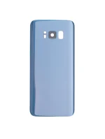 Samsung Galaxy S8 İle Uyumlu (Service Pack) (Mercan Mavisi) Kamera Lensli Arka Kapak Camı - Görsel 4