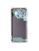 Samsung Galaxy S8 İle Uyumlu (Service Pack) (Mercan Mavisi) Kamera Lensli Arka Kapak Camı - Görsel 5