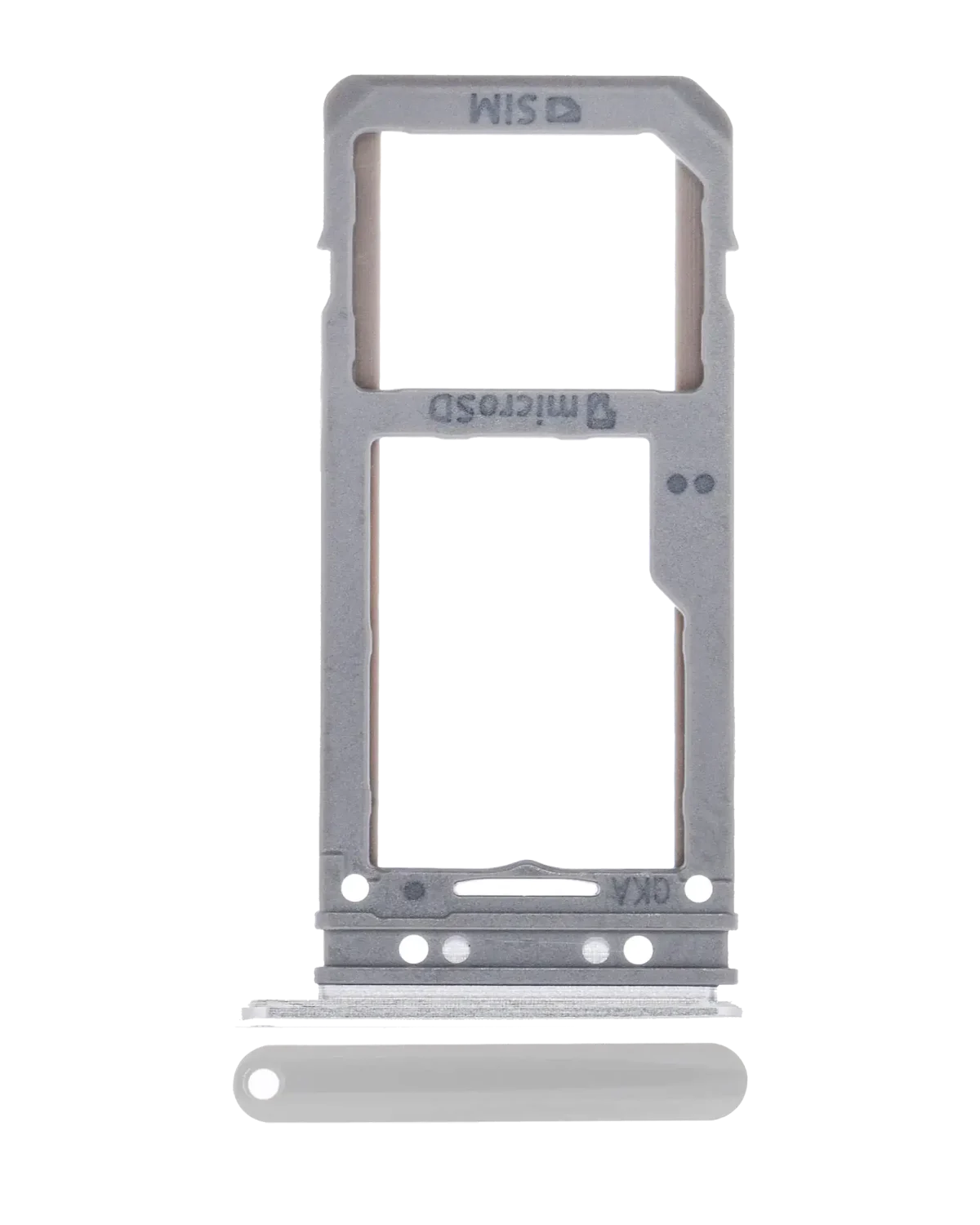 Samsung Galaxy S8 İle Uyumlu Tek Sim Kart Tepsisi S8 Plus (Arctic Silver) - Görsel 6