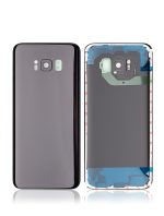 Samsung Galaxy S8 Plus İle Uyumlu Arka Kapak Camı Kamera Lensiyle  (Gece ​​Yarısı Siyahı) - Görsel 4