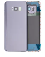 Samsung Galaxy S8 Plus İle Uyumlu Arka Kapak Camı Kamera Lensiyle Uyumlu (Service Pack) (Orkide Grisi)
