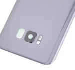 Samsung Galaxy S8 Plus İle Uyumlu Arka Kapak Camı Kamera Lensiyle Uyumlu (Service Pack) (Orkide Grisi) - Görsel 3