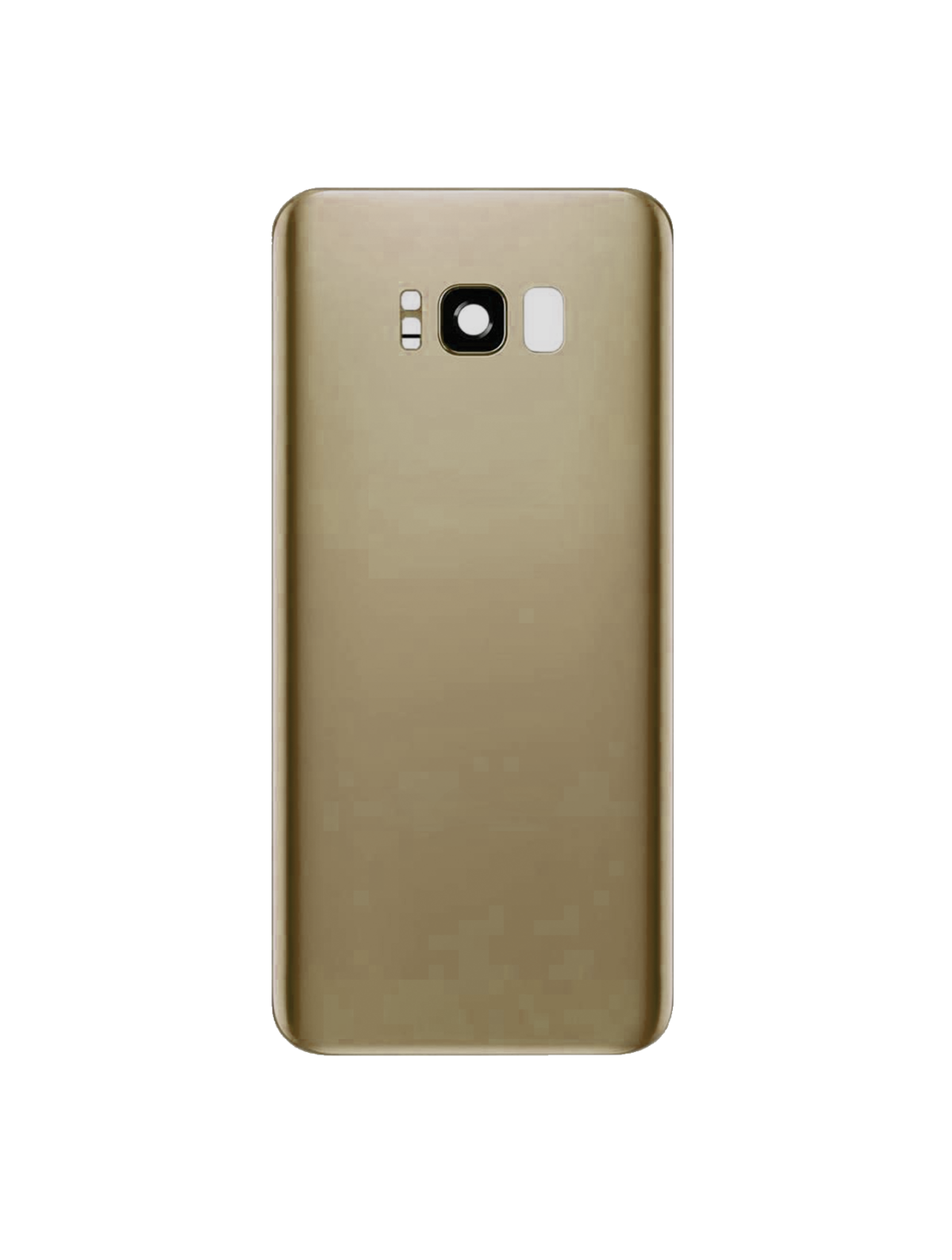 Samsung Galaxy S8 Plus İle Uyumlu Arka Kapak Camı Kamera Lensli  (Akçaağaç Altını) - Görsel 2