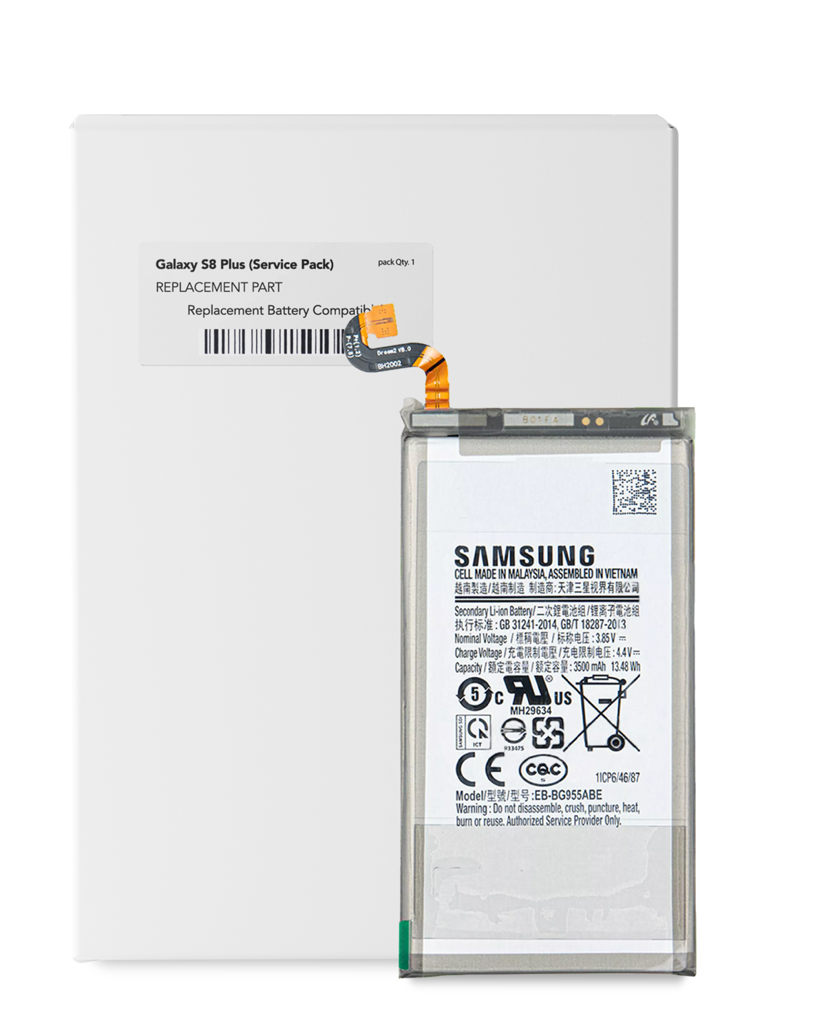 Samsung Galaxy S8 Plus İle Uyumlu Batarya Pil (Servis Paketi) - Görsel 5