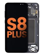Samsung Galaxy S8 Plus İle Uyumlu Çerçeveli ekran Orijinal Ekranı (Leke: Sınıf D) (Gece ​​Yarısı Siyahı) - Görsel 3