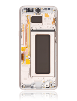 Samsung Galaxy S8 Plus İle Uyumlu İçin Çerçeveli ekran (Aftermarket Plus) (Akçaağaç Altını) - Görsel 4