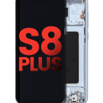Samsung Galaxy S8 Plus İle Uyumlu İçin Çerçeveli ekran (Aftermarket Plus) (Mercan Mavisi)