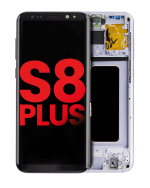 Samsung Galaxy S8 Plus İle Uyumlu İçin Çerçeveli ekran (Aftermarket Plus) (Orkide Grisi)