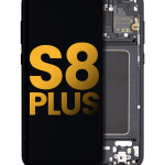Samsung Galaxy S8 Plus İle Uyumlu İçin Çerçeveli ekran Orijinal (Gece ​​Yarısı Siyahı)  Orijinal Ekranı