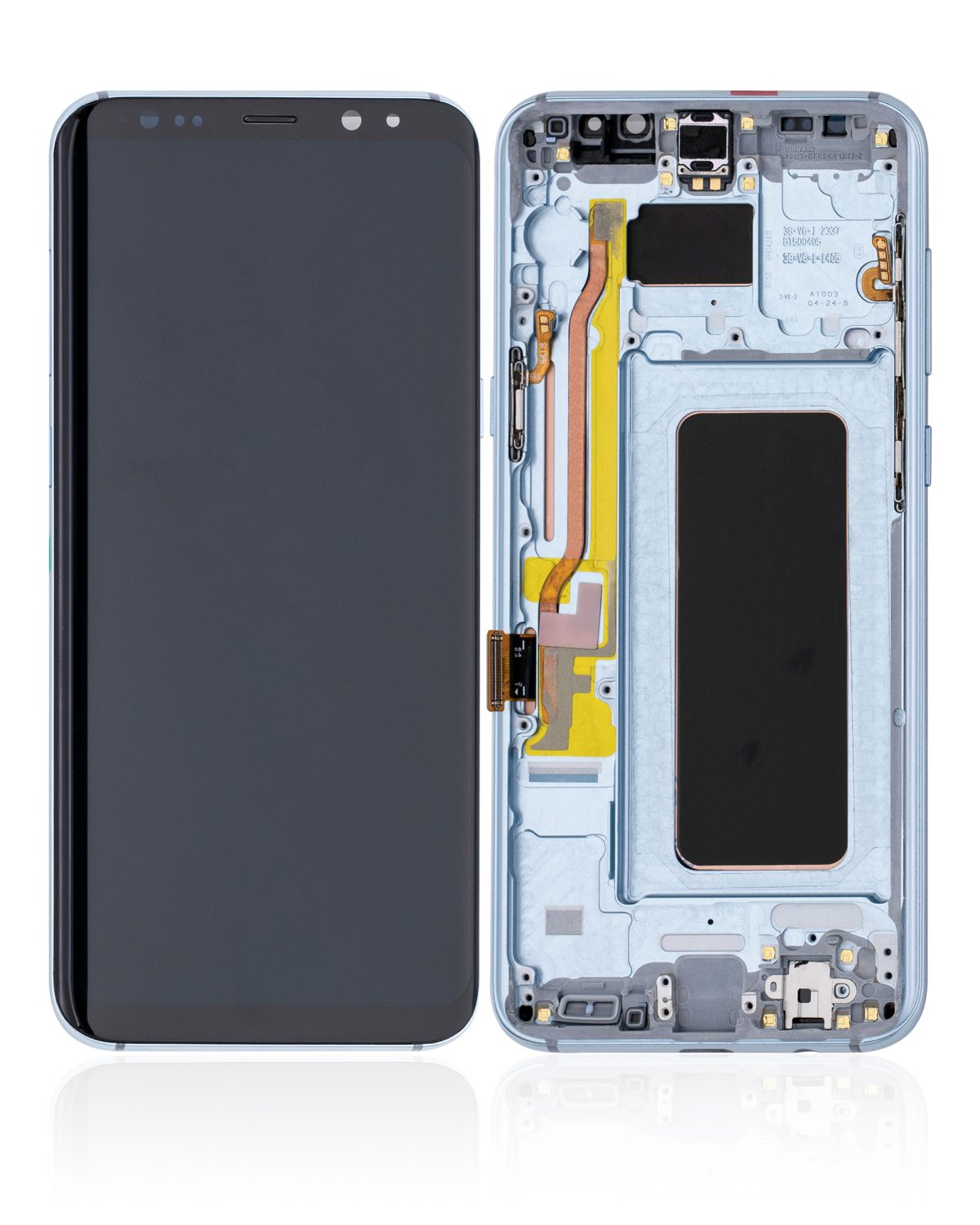 Samsung Galaxy S8 Plus İle Uyumlu İçin Çerçeveli ekran Orijinal (Mercan Mavisi)  Orijinal Ekranı - Görsel 2