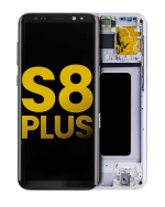 Samsung Galaxy S8 Plus İle Uyumlu İçin Çerçeveli ekran Orijinal (Orkide Grisi)  Orijinal Ekranı - Görsel 4