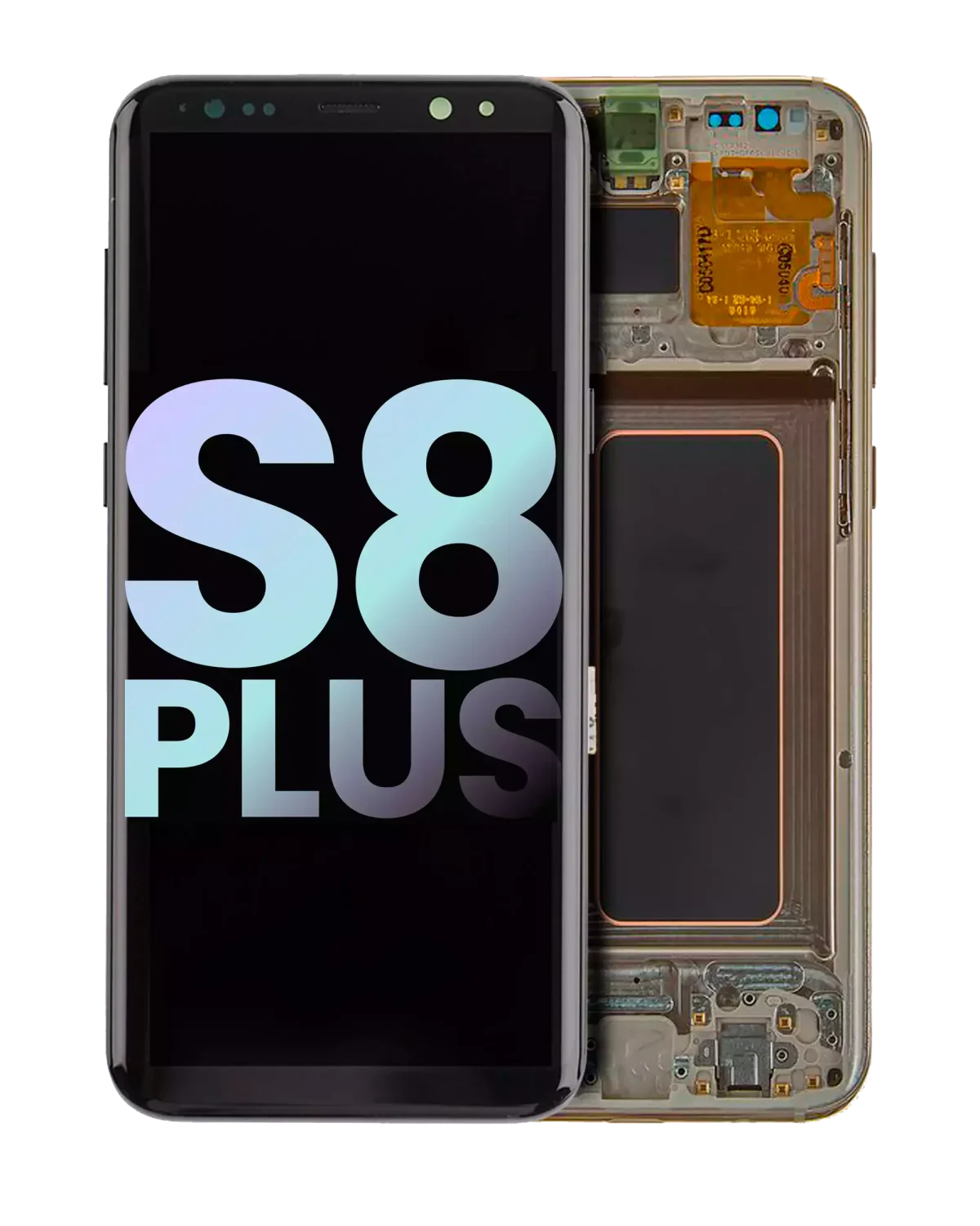 Samsung Galaxy S8 Plus İle Uyumlu İçin Çerçeveli ekran (Service Pack) (Akçaağaç Altını)  Orijinal Ekranı - Görsel 4