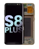 Samsung Galaxy S8 Plus İle Uyumlu İçin Çerçeveli ekran (Service Pack) (Akçaağaç Altını)  Orijinal Ekranı - Görsel 4