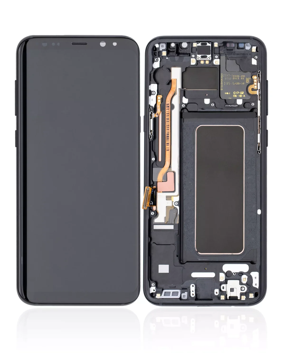 Samsung Galaxy S8 Plus İle Uyumlu İçin Çerçeveli ekran (Service Pack) (Gece ​​Yarısı Siyahı)  Orijinal Ekranı - Görsel 2