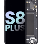 Samsung Galaxy S8 Plus İle Uyumlu İçin Çerçeveli ekran (Service Pack) (Gece ​​Yarısı Siyahı)  Orijinal Ekranı