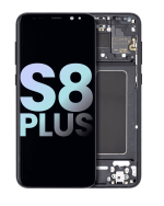 Samsung Galaxy S8 Plus İle Uyumlu İçin Çerçeveli ekran (Service Pack) (Gece ​​Yarısı Siyahı)  Orijinal Ekranı