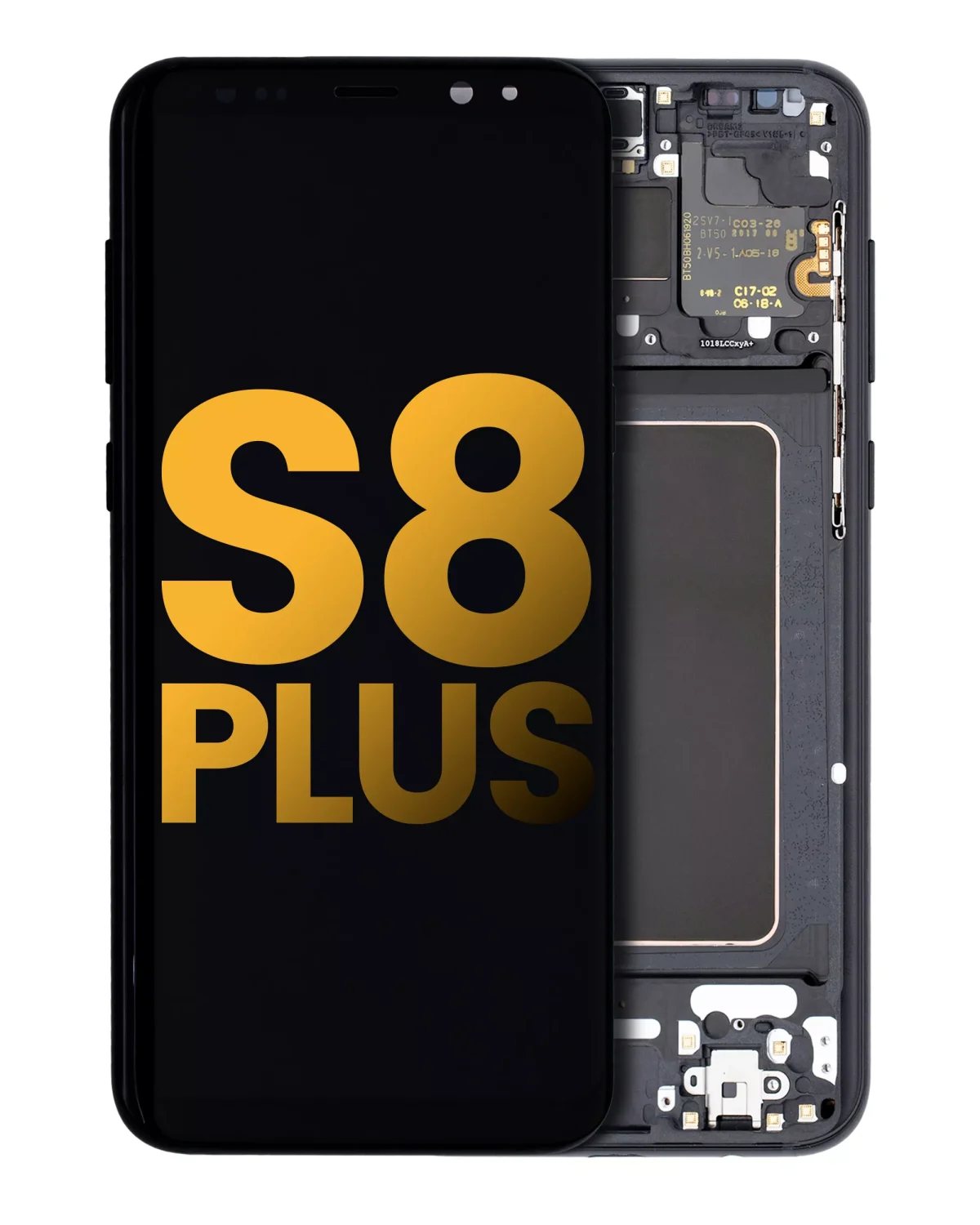 Samsung Galaxy S8 Plus İle Uyumlu İçin Çerçeveli ekran (Service Pack) (Gece ​​Yarısı Siyahı)  Orijinal Ekranı - Görsel 3