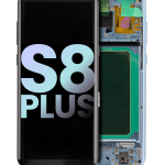 Samsung Galaxy S8 Plus İle Uyumlu İçin Çerçeveli ekran (Service Pack) (Mercan Mavisi)  Orijinal Ekranı Uyumlu