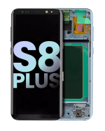 Samsung Galaxy S8 Plus İle Uyumlu İçin Çerçeveli ekran (Service Pack) (Mercan Mavisi)  Orijinal Ekranı Uyumlu