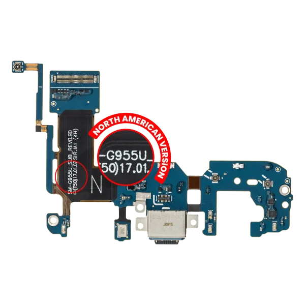 Samsung Galaxy S8 Plus İle Uyumlu İçin Esnek (G955U) (ABD Sürümü)  Kablolu Şarj Portu Uyumlu