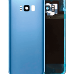Samsung Galaxy S8 Plus İle Uyumlu İçin Kamera Lensli Arka Kapak Camı  (Mercan Mavisi)