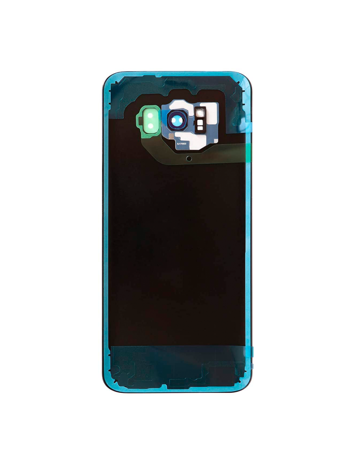 Samsung Galaxy S8 Plus İle Uyumlu İçin Kamera Lensli Arka Kapak Camı  (Mercan Mavisi) - Görsel 3