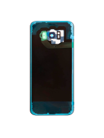 Samsung Galaxy S8 Plus İle Uyumlu İçin Kamera Lensli Arka Kapak Camı  (Mercan Mavisi) - Görsel 3