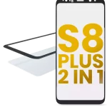 Samsung Galaxy S8 Plus İle Uyumlu OCA Önceden Kurulu 2'si 1 Arada Ön Cam