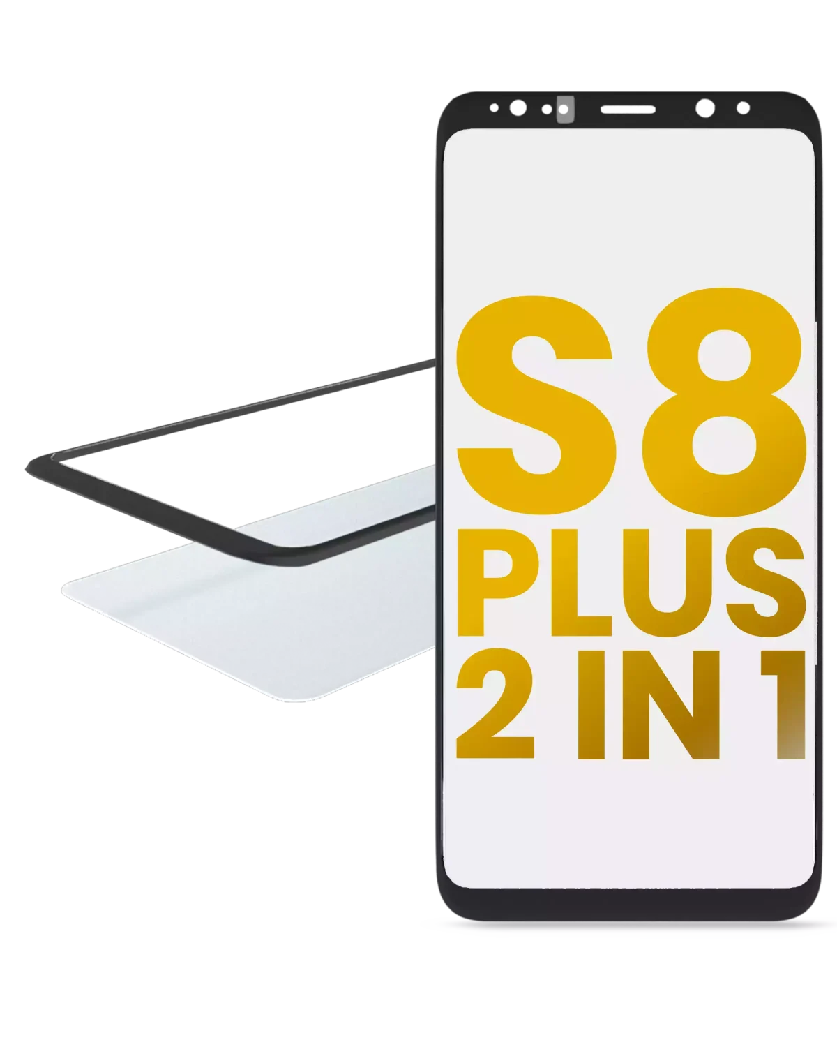 Samsung Galaxy S8 Plus İle Uyumlu OCA Önceden Kurulu 2'si 1 Arada Ön Cam - Görsel 6