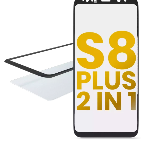 Samsung Galaxy S8 Plus İle Uyumlu OCA Önceden Kurulu 2'si 1 Arada Ön Cam