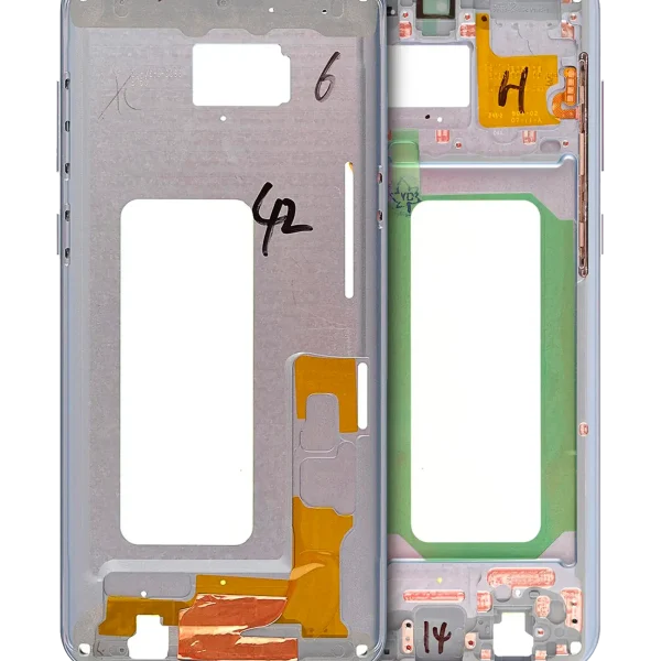 Samsung Galaxy S8 Plus İle Uyumlu Orta Çerçeve Muhafaza (Küçük Parçalarla) (Mercan Mavisi)