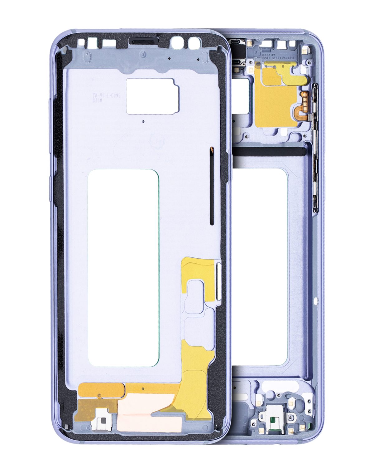 Samsung Galaxy S8 Plus İle Uyumlu Orta Çerçeve Muhafaza (Küçük Parçalarla) (Orkide Grisi)