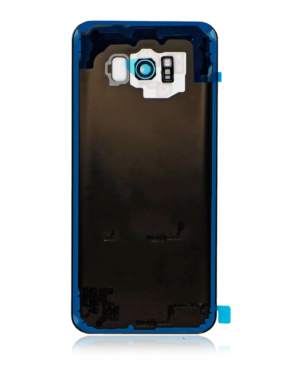 Samsung Galaxy S8 Plus İle Uyumlu (Service Pack) (Mercan Mavisi) Kamera Lensli Arka Kapak Camı - Görsel 3