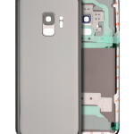 Samsung Galaxy S9 Arka İle Uyumlu Kapak Camı Kamera Lensiyle  (Aftermarket Plus) (Gümüş)