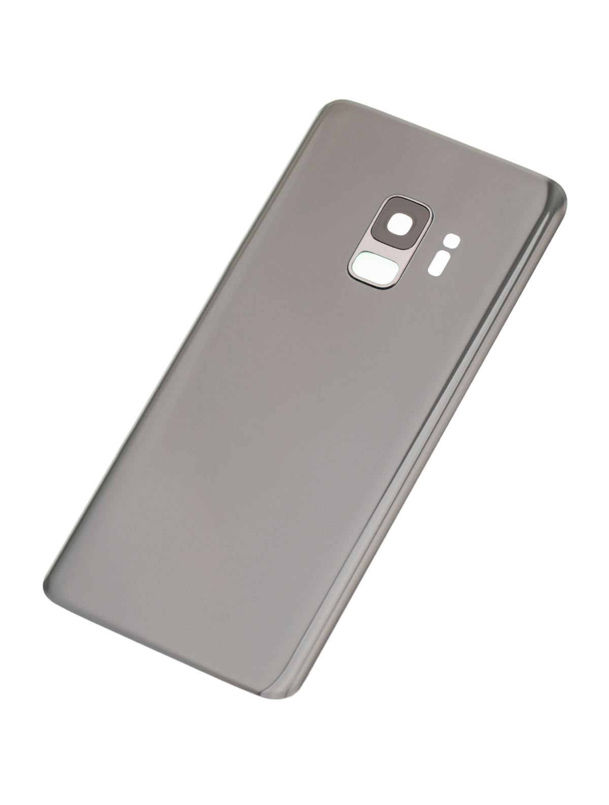 Samsung Galaxy S9 Arka İle Uyumlu Kapak Camı Kamera Lensiyle  (Aftermarket Plus) (Gümüş) - Görsel 3