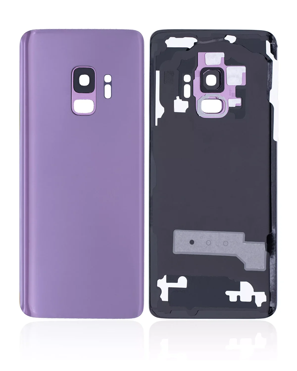 Samsung Galaxy S9 Arka İle Uyumlu Kapak Camı Kamera Lensiyle Uyumlu (Service Pack) (Leylak Mor) - Görsel 2