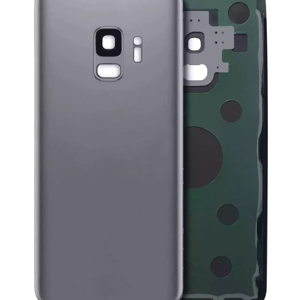 Samsung Galaxy S9 Arka İle Uyumlu Kapak Camı Kamera Lensiyle Uyumlu (Servis Paketi) (Titanyum Gri)