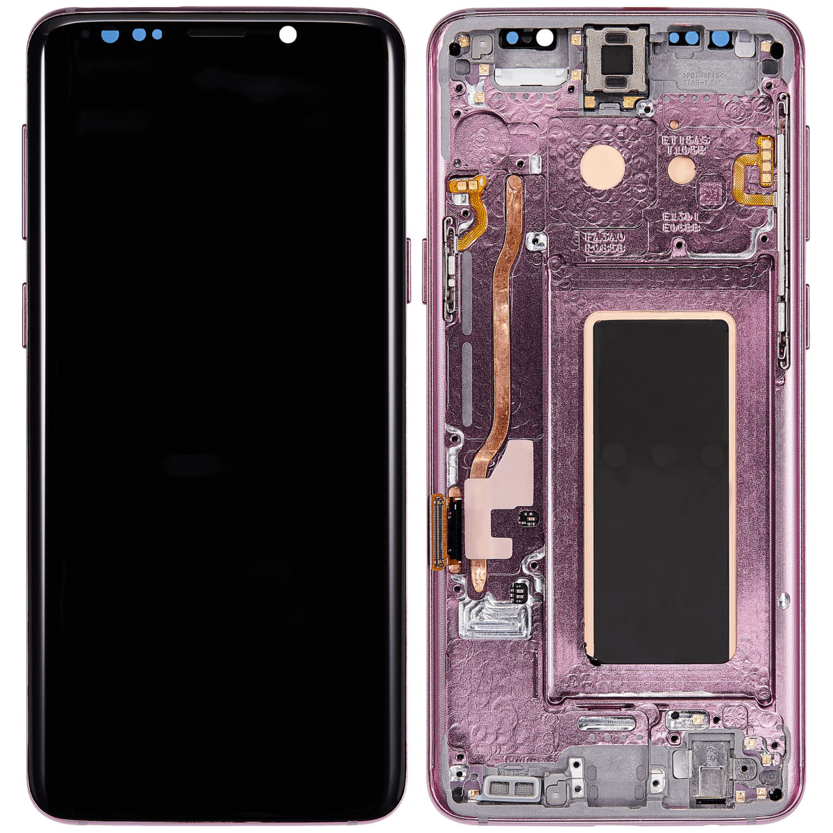Samsung Galaxy S9 İle Uyumlu İçin Çerçeveli ekran Orijinal (Leylak Moru)  Orijinal Ekranı - Görsel 2