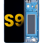 Samsung Galaxy S9 İle Uyumlu İçin Çerçeveli ekran Orijinal (Mercan Mavisi)  Orijinal Ekranı Uyumlu