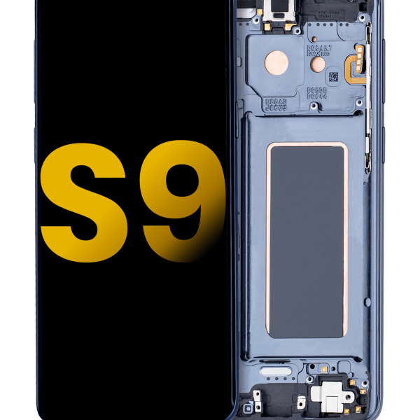 Samsung Galaxy S9 İle Uyumlu İçin Çerçeveli ekran Orijinal (Titanyum Gri)  Orijinal Ekranı Uyumlu