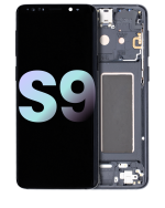 Samsung Galaxy S9 İle Uyumlu İçin Çerçeveli ekran (Service Pack) (Gece ​​Yarısı Siyahı)  Orijinal Ekranı