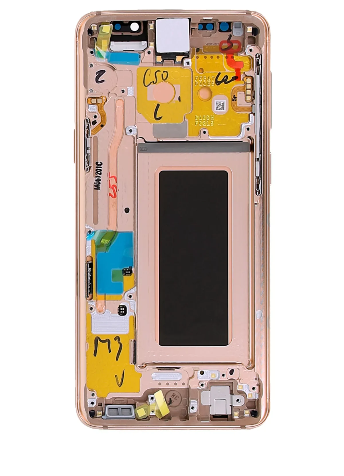 Samsung Galaxy S9 İle Uyumlu İçin Çerçeveli ekran (Service Pack) (Sunrise Gold)  Orijinal Ekranı Uyumlu - Görsel 3
