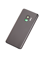 Samsung Galaxy S9 İle Uyumlu İçin Kamera Lensli Arka Kapak Camı  (Aftermarket Plus) (Gece ​​Yarısı Siyahı) - Görsel 2