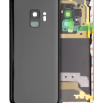 Samsung Galaxy S9 İle Uyumlu İçin Kamera Lensli Arka Kapak Camı  (Aftermarket Plus) (Gece ​​Yarısı Siyahı)