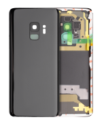 Samsung Galaxy S9 İle Uyumlu İçin Kamera Lensli Arka Kapak Camı  (Aftermarket Plus) (Gece ​​Yarısı Siyahı)