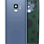 Samsung Galaxy S9 İle Uyumlu İçin Kamera Lensli Arka Kapak Camı  (Aftermarket Plus) (Mercan Mavisi)
