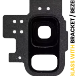 Samsung Galaxy S9 İle Uyumlu Kamera Camı Set Full (Gece ​​Yarısı Siyahı)