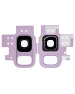 Samsung Galaxy S9 İle Uyumlu Kamera Camı Set Full (Leylak Moru) - Görsel 2