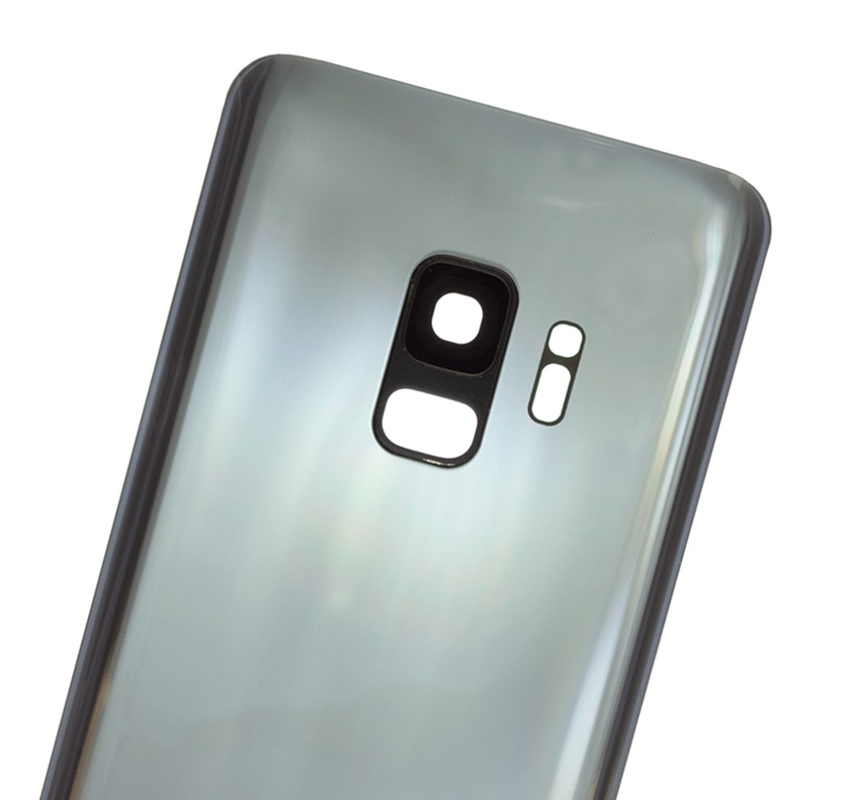 Samsung Galaxy S9 İle Uyumlu Kamera Lensli Arka Kapak Camı  (Aftermarket Plus) (Titanyum Grisi) - Görsel 5